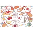 thumbnail image 4 of Mimi & Neko - Lunch Wall Poster with Pushpins, 22.375" x 34", 4 of 6