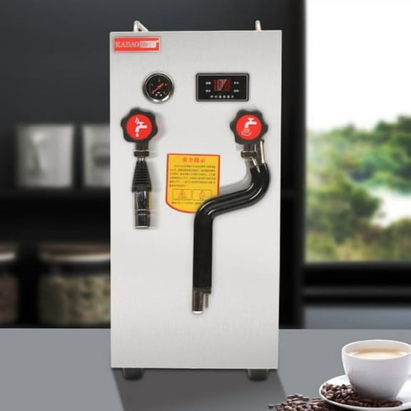Commercial Milk Frother Steamer 8L Full-Automatic Boiling Water Frothing Machine