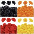 thumbnail image 5 of Pack Of 50 Artificial Tagetes Flowers 15cm Substrates For Handbuilt Wedding Halloween Wreath Crafting And Celebratory Decorations, 5 of 9