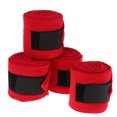 thumbnail image 4 of 4 Pieces Soft Fleece Equestrian Leg Wraps For Riding, 4 of 8