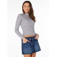 thumbnail image 6 of Celebrity Pink Women's and Women's Plus Long Sleeve Mockneck Sweater Top, Sizes XS-4X, 6 of 11
