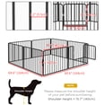 thumbnail image 3 of PawHut Parc pour Chiens Robuste 8 Panneaux avec Porte, pour Petits Chiens, 3 of 10