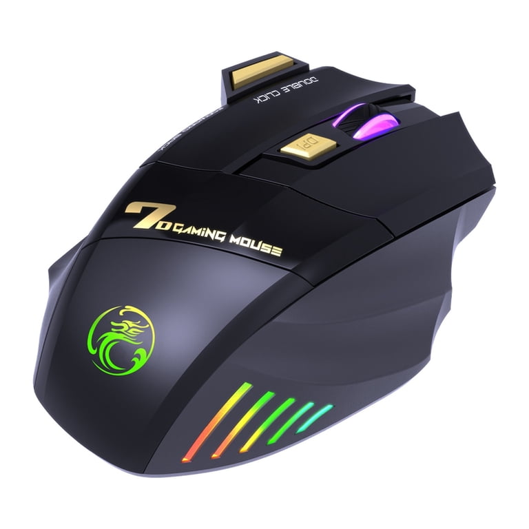 GW-X7 Mouse 7 Buttons 2.4GHz Rechargeable RGB Wireless Mute