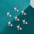 thumbnail image 4 of 16Pcs Stainless Steel Star Charm North Star Pendants 8 Point Stars Charm Celestial Charms Metal Pendant Vintage Charms for Earring Necklace Jewelry Making Hole: 1mm grey, 4 of 6