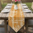 thumbnail image 6 of Vintage Terracotta Orange Table Runner Linen Burlap Table Runner 72 Inches Long Farmhouse Florals Leaf Coastal Home Dresser Scarves for Kitchen Island Coffee Dining Room Party Holiday Decor 14"x72", 6 of 8