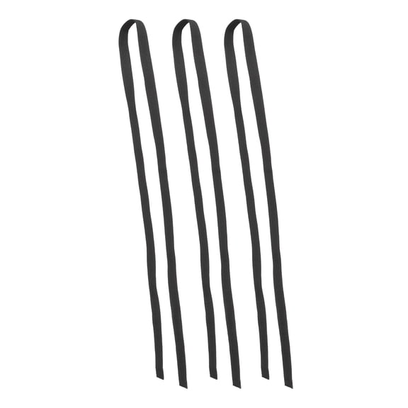 WEUVEB 3-Pack Black Cotton Waist Belts for Sports, Martial Arts, Kickboxing, Fitness Training, Workout Support and Performance