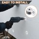 thumbnail image 4 of Uxcell 100pcs Sujetadores de Espuma Arandelas 1-3/8 Pulgadas Arandela de Pared de Acero Galvanizado para Fijación e Instalación de Paneles de Espuma, 4 of 7