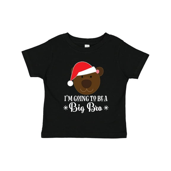Inktastic Christmas Big Bro Announcement Brother Santa Boys Toddler T-Shirt