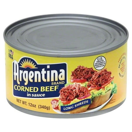 Argentina Brand Corned Beef in Sauce, 12 oz (Best Canned Corned Beef Brand)