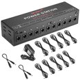 thumbnail image 1 of Guitar Pedal Power Supply 10 Isolated DC Output for 9V/12V/ 18V Guitar Bass Effects Pedals with Short Circuit/Overcurrent Protection ,Excellent Compatibility, 1 of 4