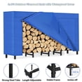 thumbnail image 3 of NEX Firewood Rack Outdoor w/Cover Set Waterproof Fire Log Stacker Heavy Duty, 3 of 5