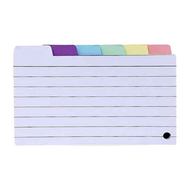 Colaxi 150Pcs 3x5 Index Card Dividers Tabbed Index Cards for Document College files Square Index Tabs