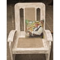 thumbnail image 2 of Carolines Treasures JMK1276PW1414 Jazz Trumpet Canvas Fabric Decorative Pillow  14Hx14W multicolor, 2 of 4