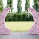 thumbnail image 5 of Arreglo floral de seda para corredores de pasillo de bodas - Ramo realista de rosas y lirios de 52 cm para decoración de ceremonias, 5 of 6