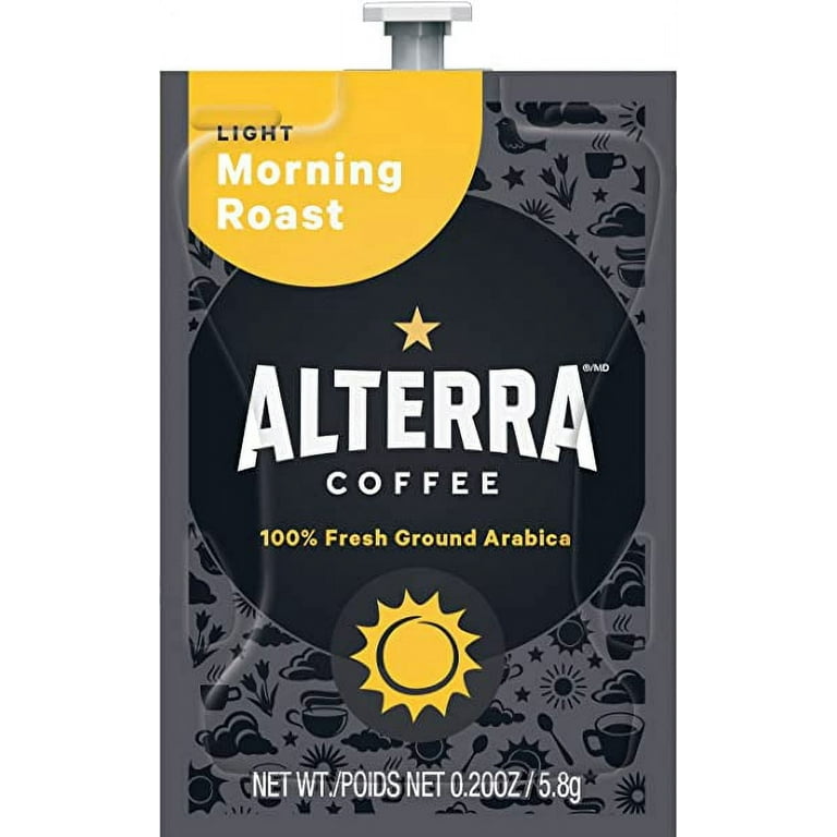 Alterra Morning Roast Coffee Freshpack, Morning Roast, 0.28 oz Pouch, 100/Carton Alterra Morning Roast Coffee Freshpack, Morning Roast, 0.28 oz Pouch, 100/Carton