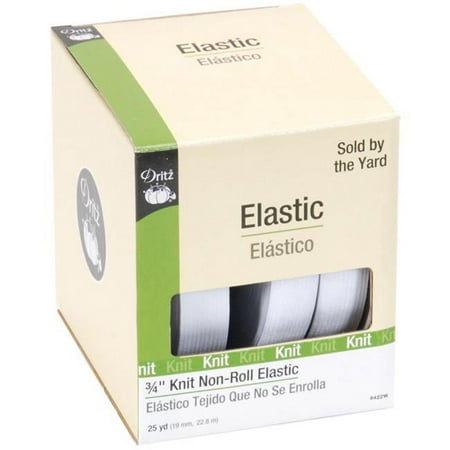 UPC: 0072879094220 | Dritz 3/4 Knit Non-Roll Elastic White 25 Yd.