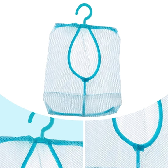 Portable Hook Mesh Storage Bag, Foldable Laundry Basket for Bathroom, Dormitory, and Outdoor Use, Breathable and Durable Organizer for Clothes, Toys, and Toiletries