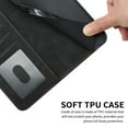 thumbnail image 6 of Premium Wallet Case for iPhone 14 Pro, Credit Card Slots Holder Magnetic Clasp Flip Cover with Kickstand Soft Silicone Luxury PU Leather Shockproof Anti-Fingerprints Case,Black, 6 of 8