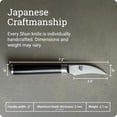 thumbnail image 4 of Shun Classic 2.5" Bird’s Beak Knife, VG-MAX Core with Damascus Stainless Steel Cladding, Pakkawood Handle, Fruit and Vegetable Knife, 4 of 7