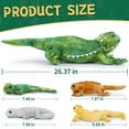 thumbnail image 4 of Tezituor 5Pcs Lizard Stuffed Animal 26.3" Giant Lizard Plush with 4 Babies Plush Toy, 4 of 9