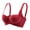 Red, variant on Women's Balconette Push up Bra Plus Size Solid Underwire Comfort Seamless Super Gather Bra Women Bra
