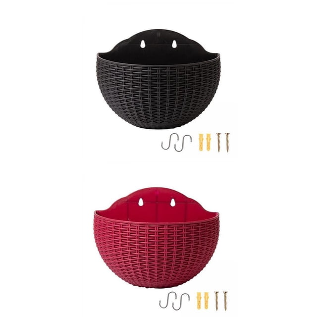 2 uds colgante de pared colgador cesta contenedores soportes de riego automático para jardín dormitorio cocina interior al aire libre regalo de boda CUTICAT none