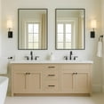 thumbnail image 2 of 2-Pack Black Bathroom Mirror for Over Sink, 22"x30" Rectangular Wall Mirrors with Rustproof Aluminum Alloy Frame, Modern Vanity Mirror, Hangs Horizontal or Vertical, 2 of 8