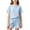 Blue, variant on Girls 2 Piece Outfits Summer Clothes Solid Color Cotton Short Sleeve T-Shirt and Shorts Casual Kids Clothing Sets Beige Size 17