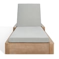 thumbnail image 5 of SAFAVIEH OUTDOOR COUTURE Lanai Wood Chaise Lounge Chair Dark Brown / Beige, 5 of 7