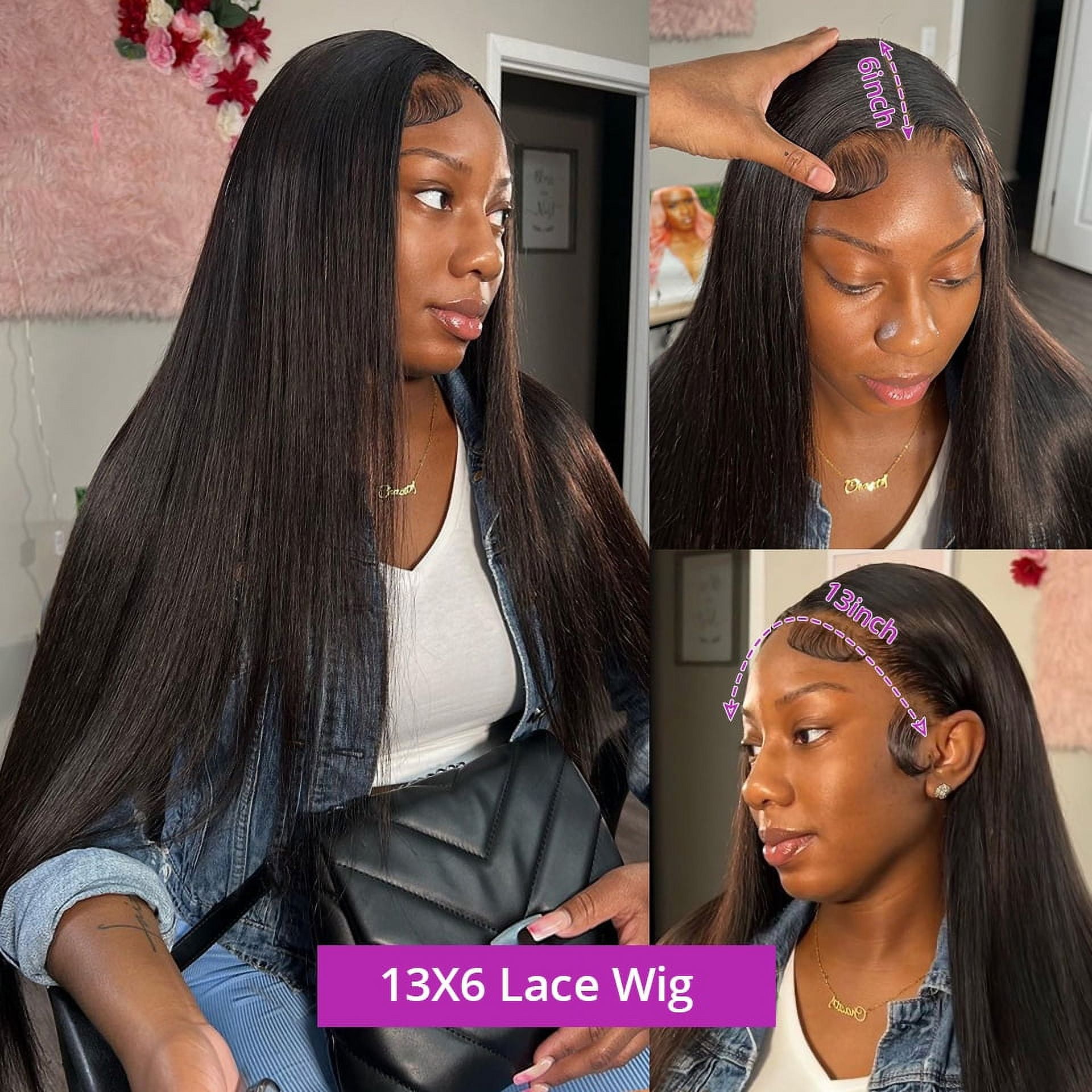 13x6 SUCS Lace Frontal Wig Human Hair Straight 360 Glueless Full Lace Wigs Pre Plucked 13x4 Transparent Wig On Sale Clearance