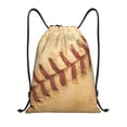thumbnail image 1 of Bingfone Vintage Baseball Drawstrings Backpacks Bags for Men Women Gym Drawstrings Bag-Medium, 1 of 6