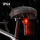 thumbnail image 3 of Luz Trasera LED Inteligente con Sensor de Freno para Bicicleta, 6 Modos, Impermeable, Recargable por USB, Equipo de Seguridad para Ciclismo Al Aire Libre., 3 of 5