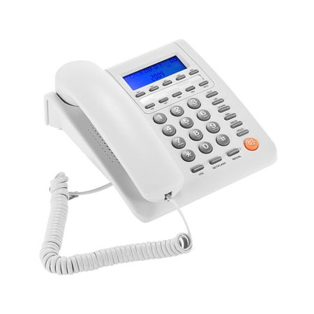 Desktop Corded Telephone Fixed Phone LCD Display for House Home Call Center Office Company