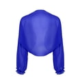 thumbnail image 2 of Zaldita Women's Sheer Chiffon Long Sleeve Kimono Cardigan Beach Sunscreen Cover-ups Shawl Blue One Size, 2 of 6