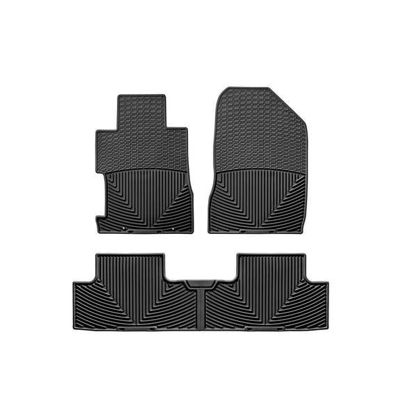 WeatherTech All-Weather Floor Mats compatible with Honda Civic, Civic Si - 1st & 2nd Row, Black