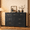 Black, variant on Drawer Dresser for Bedroom, White Dresser Double Chest of Drawers, modern Wood Dressers with Deep Drawers for Living Room, Bedroom - Black