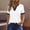 White, variant on ATENAR T Shirts for Women Solid Color Soft Womens Shirts Lightweight Tee Dark Blue L