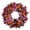 as shown, variant on Artificial Fall Wreath With Orange Roses, Purple Hydrangeas, Leaves, 18-inch Front Door Decor