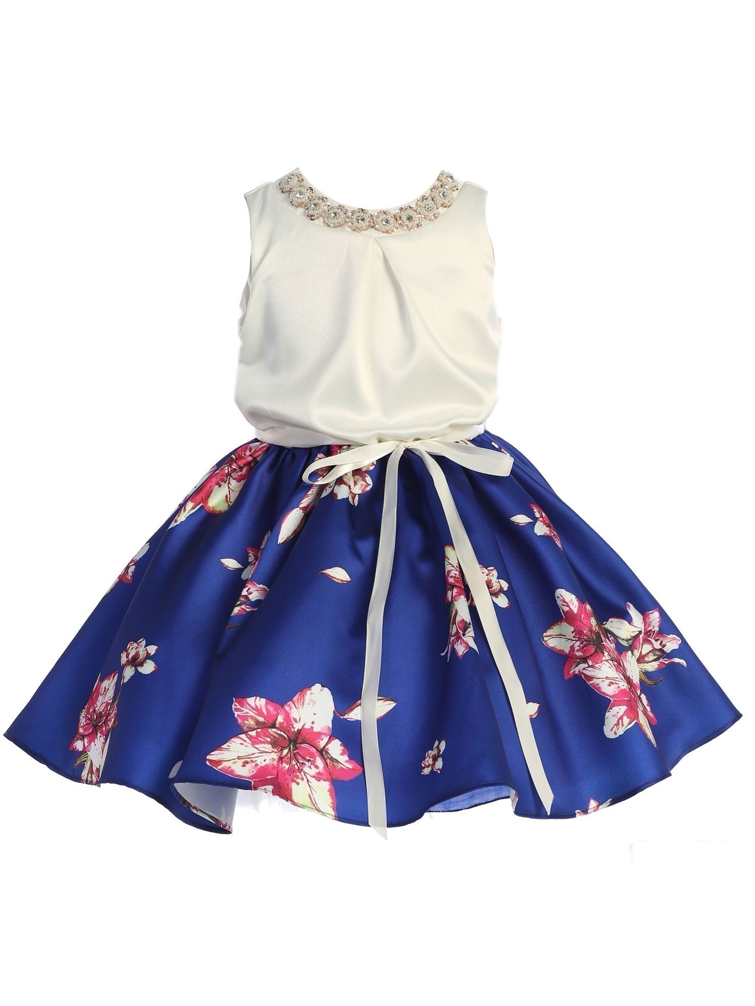girls royal blue skirt
