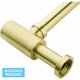 thumbnail image 5 of Sifón de diseño Sifón de diseño universal para lavabo y tocador Desagüe de baño Sifón de botella 1 1/4 x 32 mm Sifón redondo cepillado dorado cepillado, 5 of 5