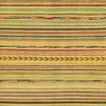thumbnail image 1 of Ahgly Company Machine Washable Indoor Square Abstract Gen Brown Yellow Area Rugs, 3' Square, 1 of 7