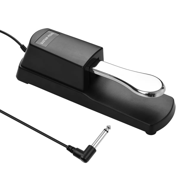 Pedal de sustain Piano Sustain Pedal Keyboard Damper Pedal 6.35mm Plug Compatible con Casio Yamaha Roland Electronic Organo Teclados MIDI Pianos digitales Tomshoo Pedal de sustain