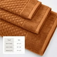 thumbnail image 4 of Great Bay Home Quick Dry Diamond Waffle 6 Piece Towel Set, Copper, 4 of 7