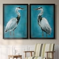 thumbnail image 2 of 2 Piece Set Great Blue Heron I Premium Framed Canvas - Ready to Hang - 26.5 x 36.5 Each - Silver Frame, 2 of 8