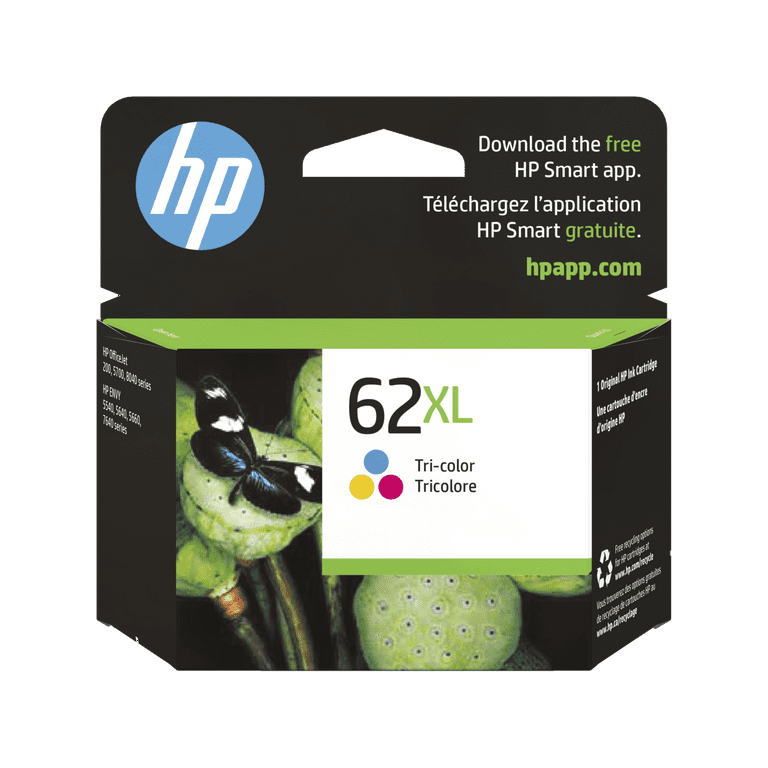 HP 62XL, (C2P07AN) High-Yield Tri-Color Original Ink Cartridge HP 62XL, (C2P07AN) High-Yield Tri-Color Original Ink Cartridge