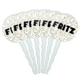 thumbnail image 1 of Fritz Cupcake Picks Toppers - Set of 6 - Mutlicolored Speckles, 1 of 1