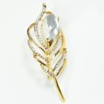 thumbnail image 4 of Broche Vintage Pin Pecho Forma Forma De Insignia Ramillete Pin Alloy Con Rhinestone Turquesa Elegante Joyería - 2 2 Fernando Pin de broche de hoja, 4 of 8