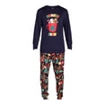 thumbnail image 2 of Jolly Jammies Men's Holiday Navy Gingerbread Matching Family Pajamas Set, 2-Piece, Sizes S-XXL, 2 of 5