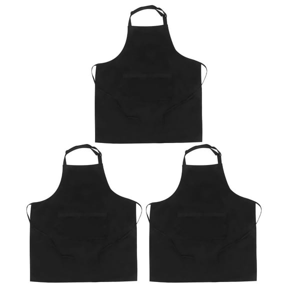 Tersarium 3pcs Adjustable Hanging Neck Cooking Apron Serving Aprons Kitchen Apron Hairstylist Apron Protective Hairdresser Apron
