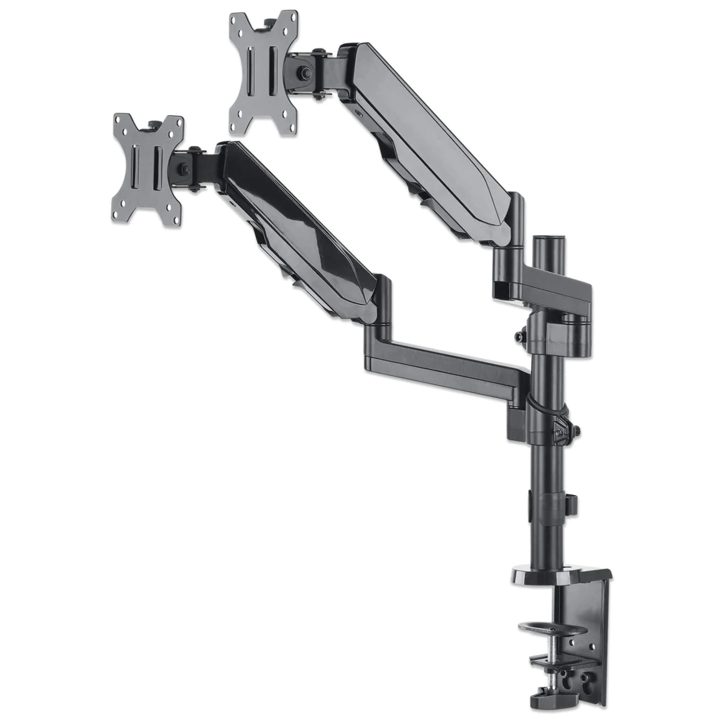 Universal Gas Spring Dual Monitor Mount